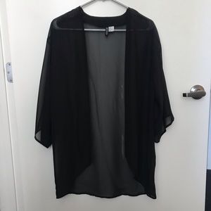 H&M Black Kimono